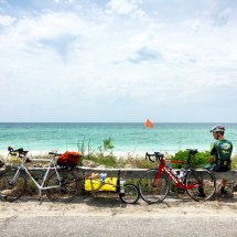 Stopping to take in the Blue Sky and Gulf of Mexico