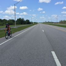 Finishing group ride