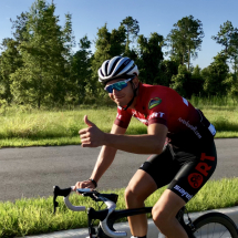 Thumbs up for a stellar training ride in the hills!